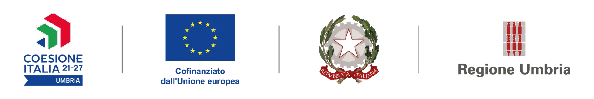 Loghi dei Fondi europei, Repubblica Italiana e Regione Umbria